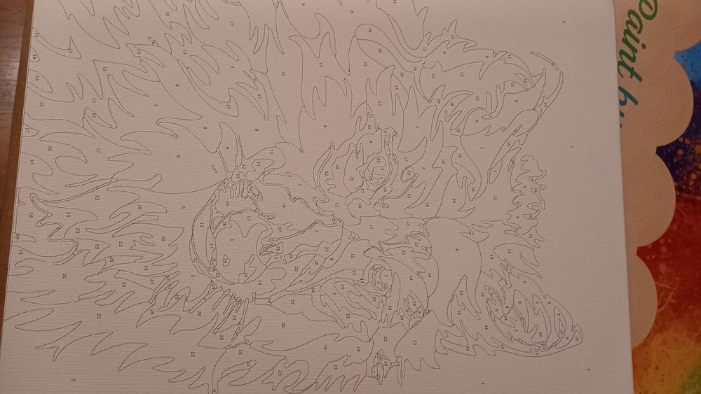 Картина на канава за рисуване по номера за деца