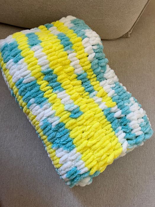 Бебешко Одеало за момче + подарък чисто нова възглавница от ИКЕА