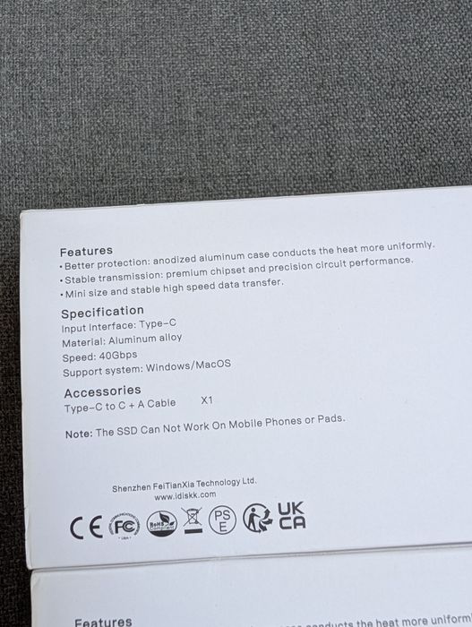 SIGILAT - Enclosure SSD M.2 NVme - Aluminium - Thunderbolt 3/USB C