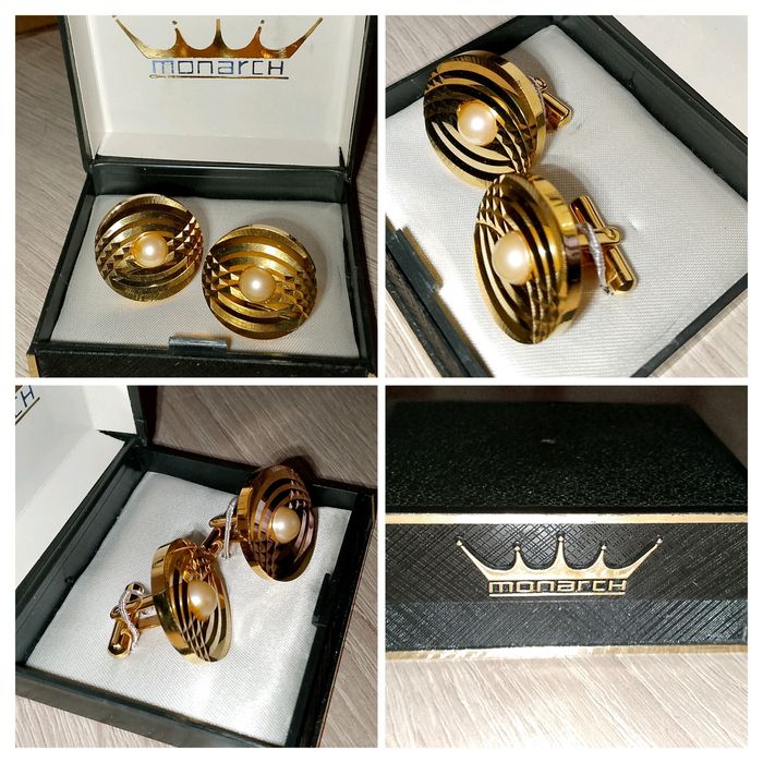 Мужские винтажные запонки.