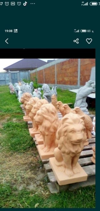 Statuetă, din ciment sau din ipsos