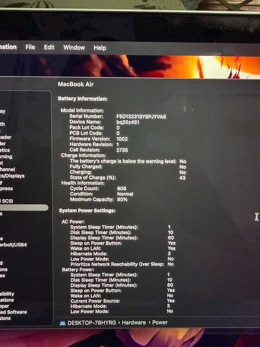 MacBook Air M1 8/256, полный комплект