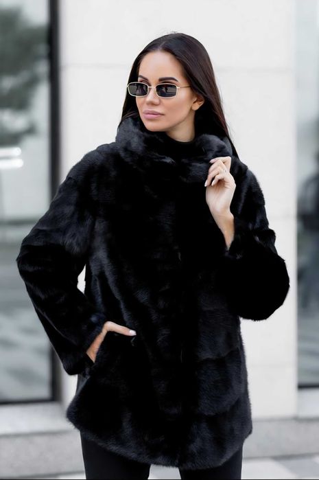 Haină blană naturală de nurcă / vizon Black Diamond