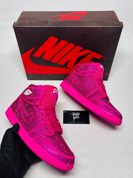 Jordan 1 cristal roz