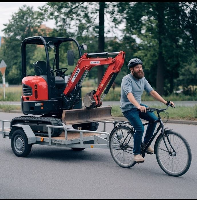 Мини экскаватор трактор копка траншеи эксковатор