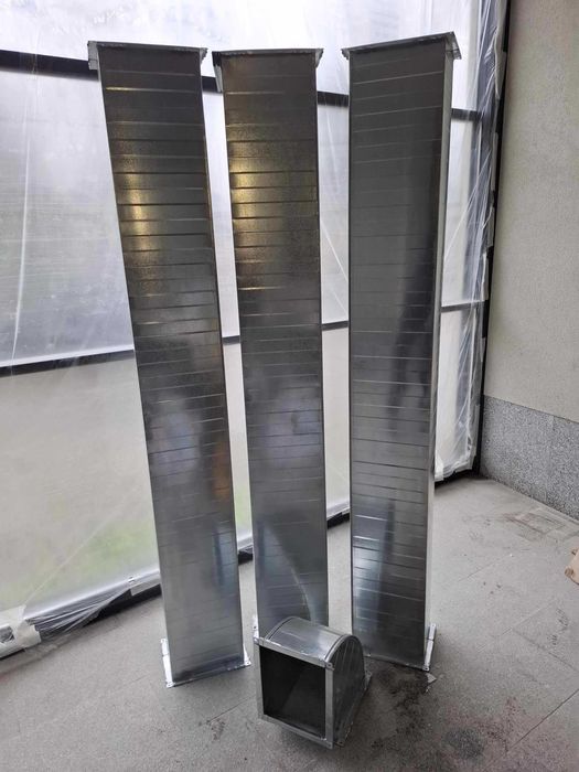 3 бр. правоъгълни въздуховоди с коляно