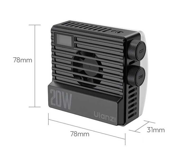 Нов модeл осветление Ulanzi LE20 20W RGB