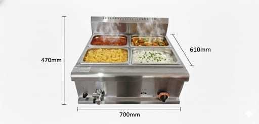 Aparat profesional bain marie alimentare gaz -TRANSPORT GRATUIT
