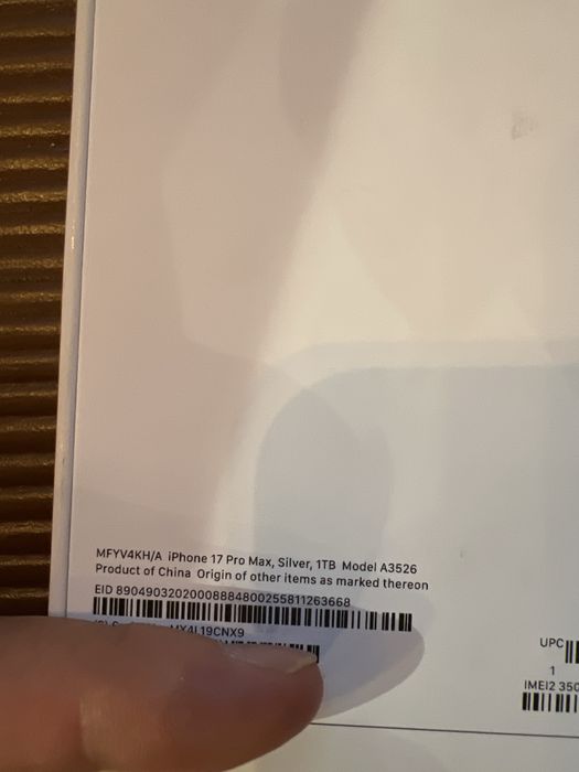 Iphone 17 pro max 1tb new