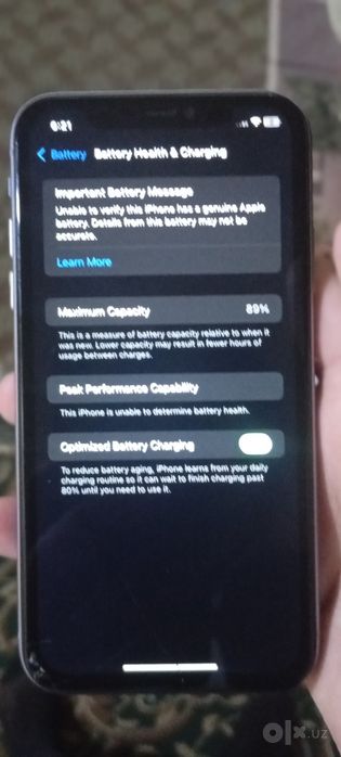 Iphone 11  zor ekran oʻziniki 89 yonks