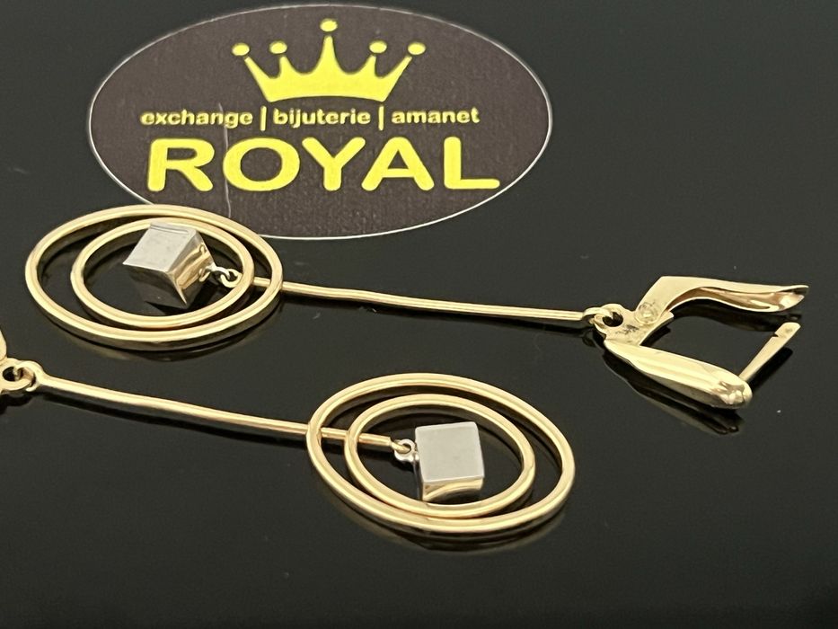 Bijuteria Royal CB : Cercei dama aur 14K 585   4,67 grame