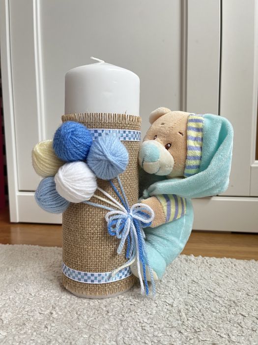 Lumanare botez ursulet