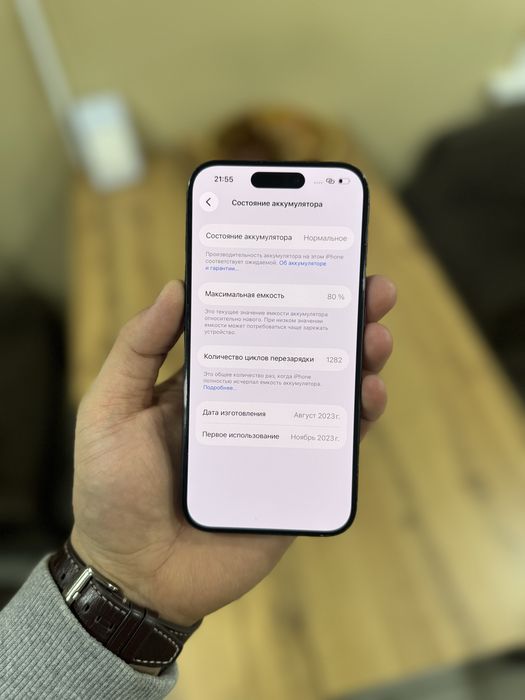 iPhone 15 Pro / 256Gb / 80% / без ремонта