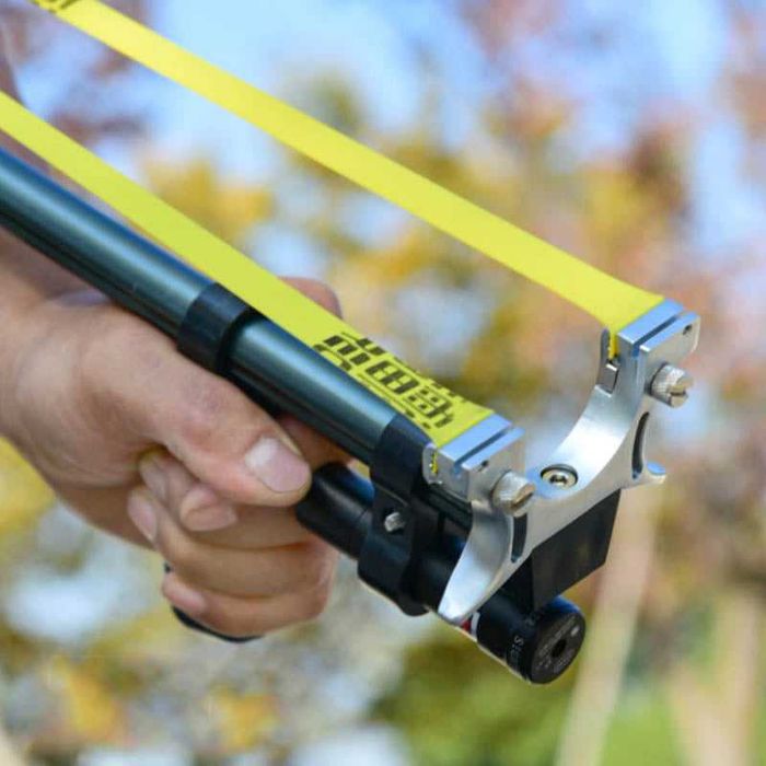 Prastie telescopica retractabila(72cm) cu laser,otel inoxidabil,noua