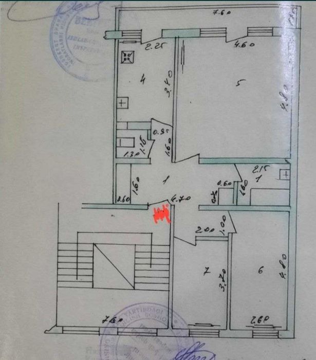 Водник 3/4/9. 1×7 балкон
