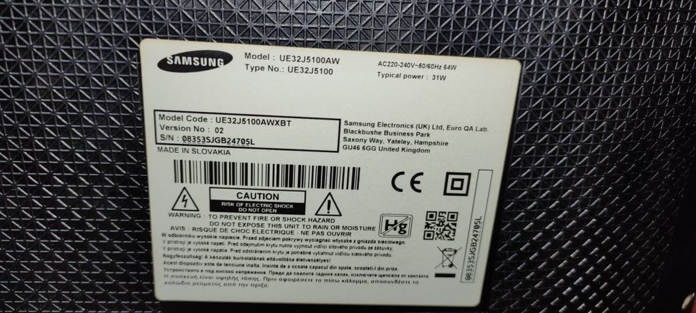 Tv Samsung , model UE32J5100AWXBT !