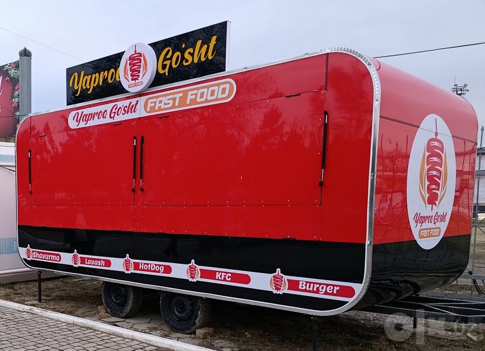Ойига 500 $ Арендага берилади, замонавий фудтрак...