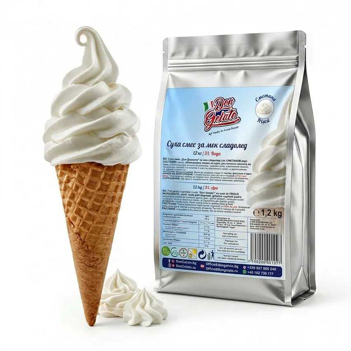 Praf de înghețată cu apă | Аparate profesionale - 12 arome | DonGelato