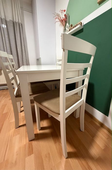 Set masă bucătărie cu 4 scaune
