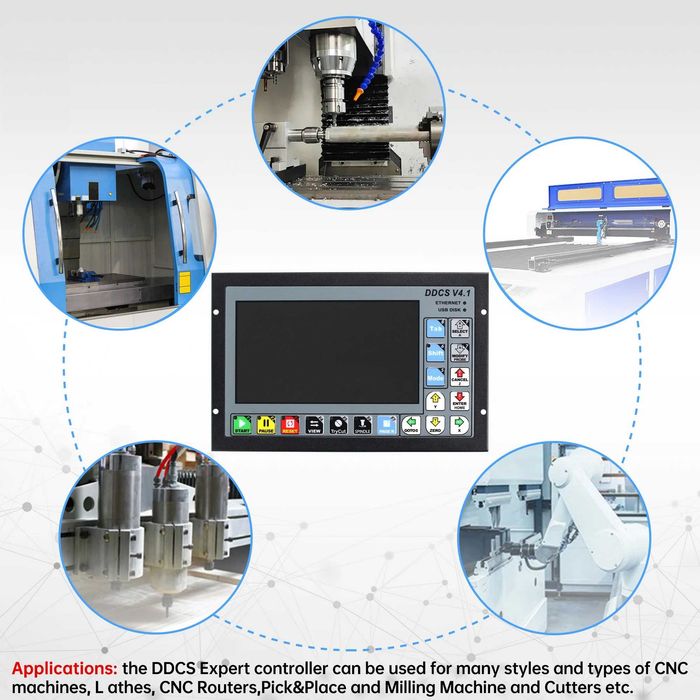 Kit Controler CNC 3/4 Axe DDCS4.1 + Telecomanda Control Extern