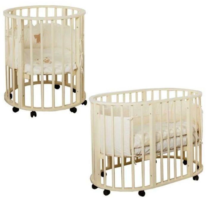 Кроватка круглая-овальная