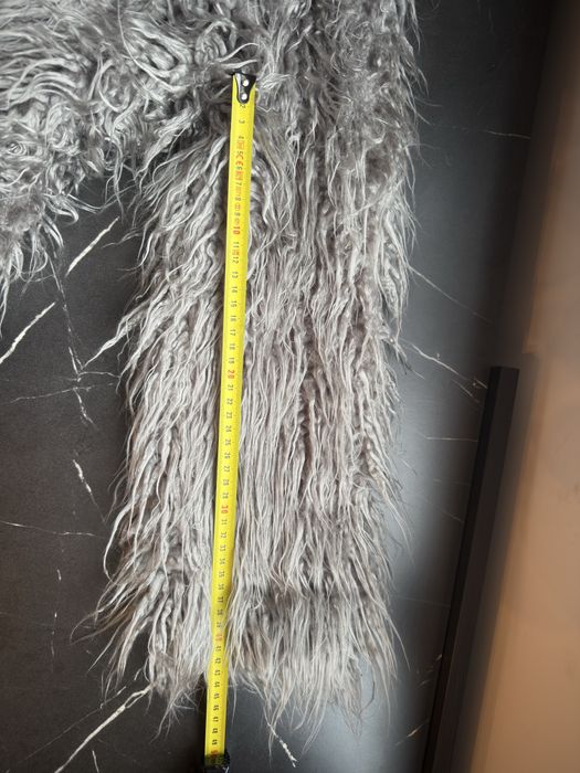 Лека шубка от дълъг косъм „лама“