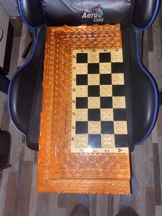 Нарды-шашки из дерева