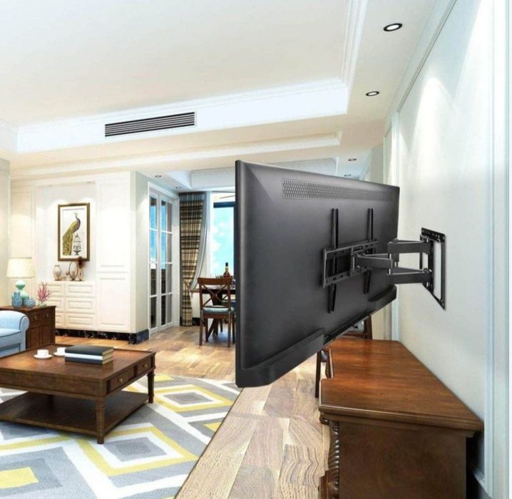 Установка телевизора и кронштейна настройка антены