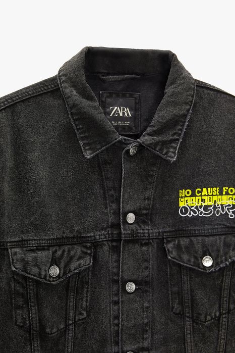 Geaca denim/blugi ZARA marimea L