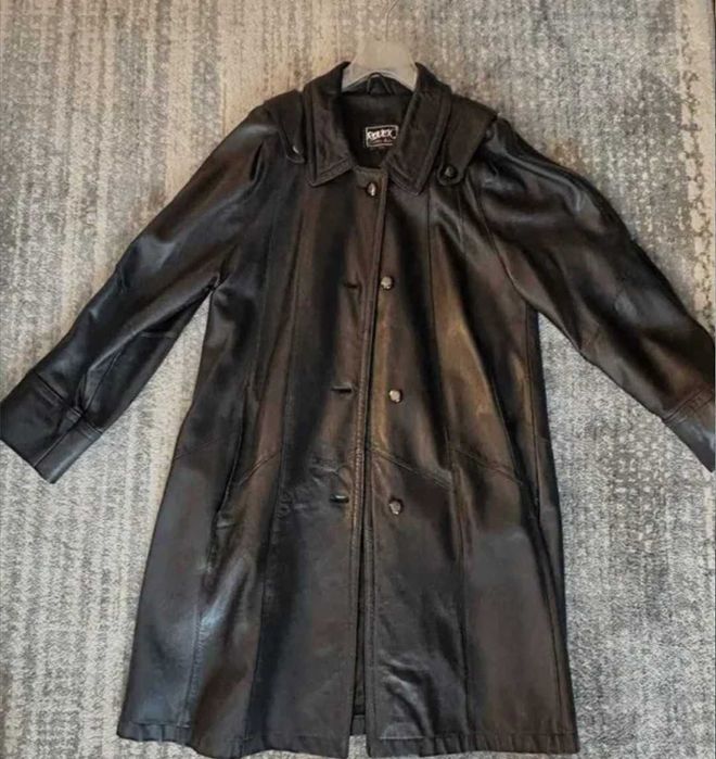 Palton dama PIELE NATURALĂ ROVEX – arata ca nou, Elegant. Clasic