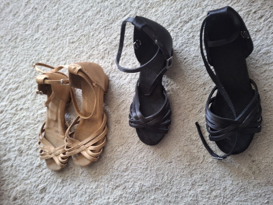 Обувки с ток за танци спортни и латино