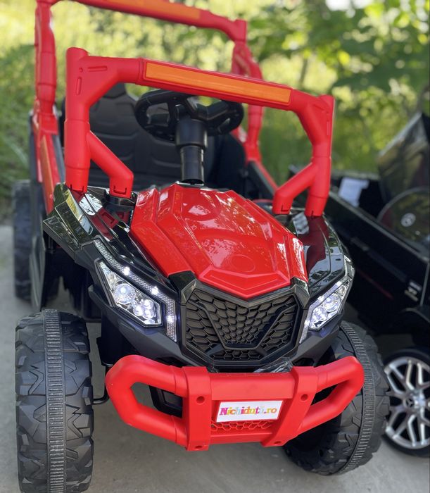 Masinuta electrica pentru copii Nichiduta Off Road Red cu telecomanda 2.4G,acumulator 12V4.5Ah,2 motoarex35w, lumini led roti robuste