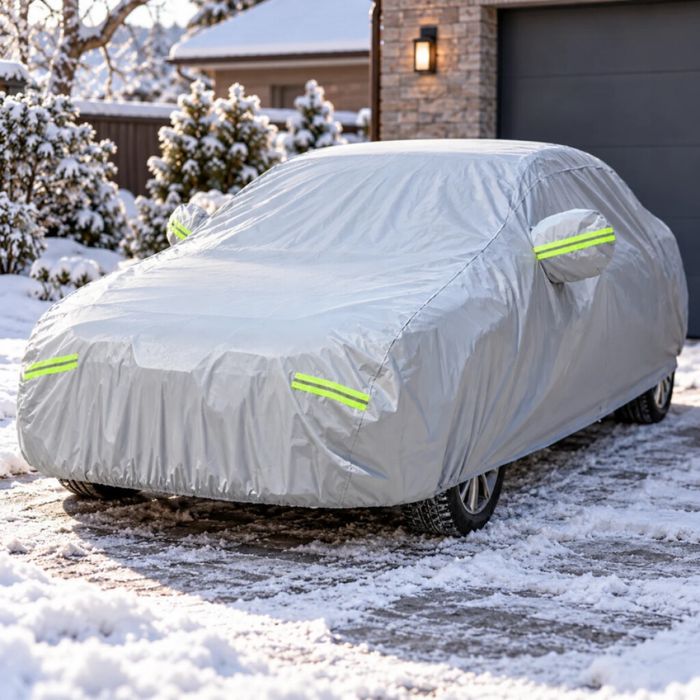 Покривало за автомобил XL 510×190×150 см – Водоустойчиво, UV защита, против сняг и дъжд