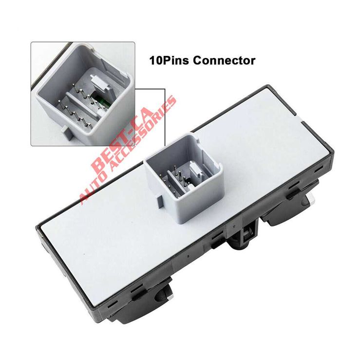 Butoane cromat geamuri electrice sofer 10 pini pentru VW si Seat