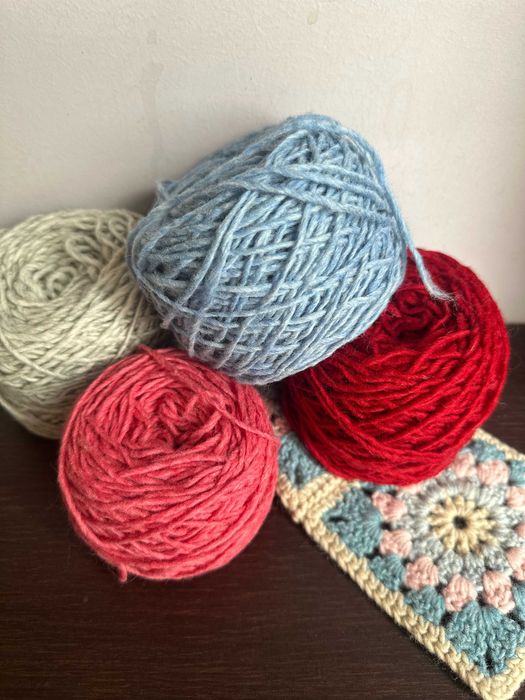 вълнена немска прежда на кълбета 1.5 кг