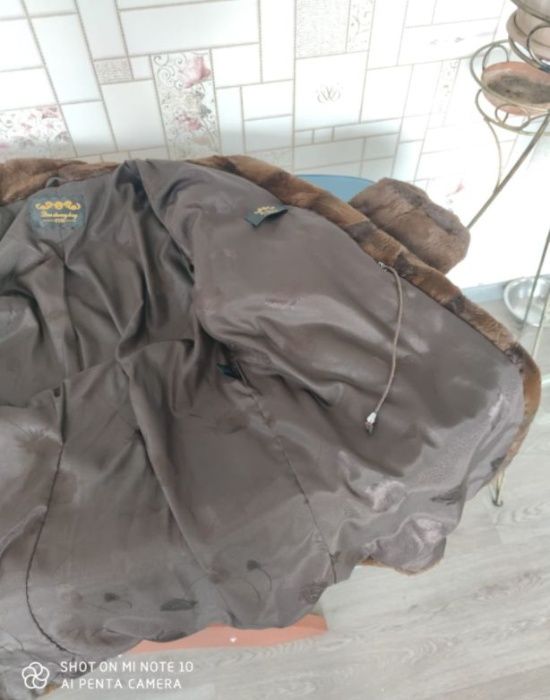 Шуба стриженая норка