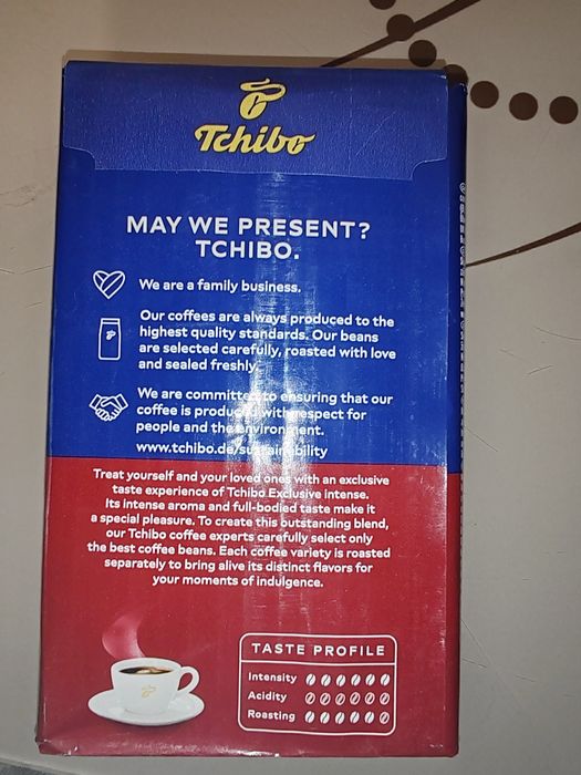Set 2 Pungi Cafea Măcinată Tchibo Exclusive Intense 250g NOI