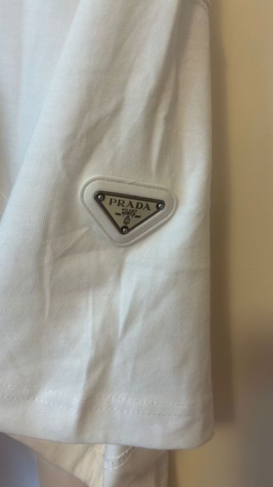 Мъжка бяла тениска PRADA, размер XL