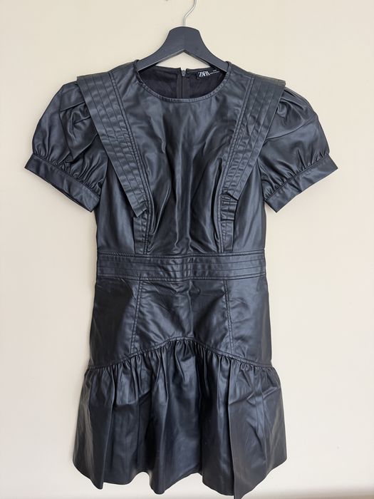 Платье Zara из экокожи