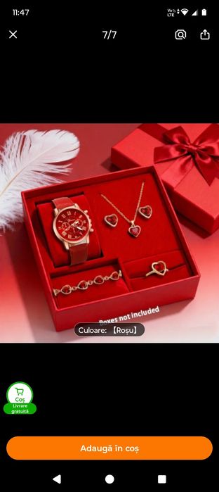 Ceas cu lățișor  și bratara fără cutie trimit eu cu tie