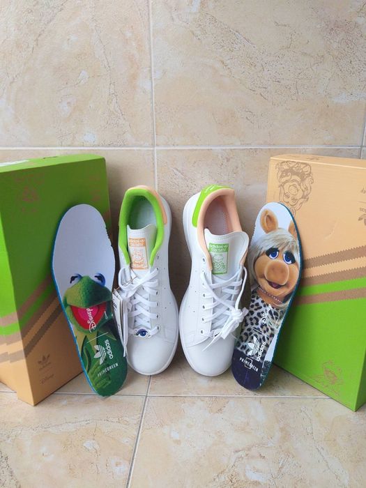 Adidas Stan Smith Miss Piggy & Kermit-мъжки кецове НОВИ С42/42 2/3