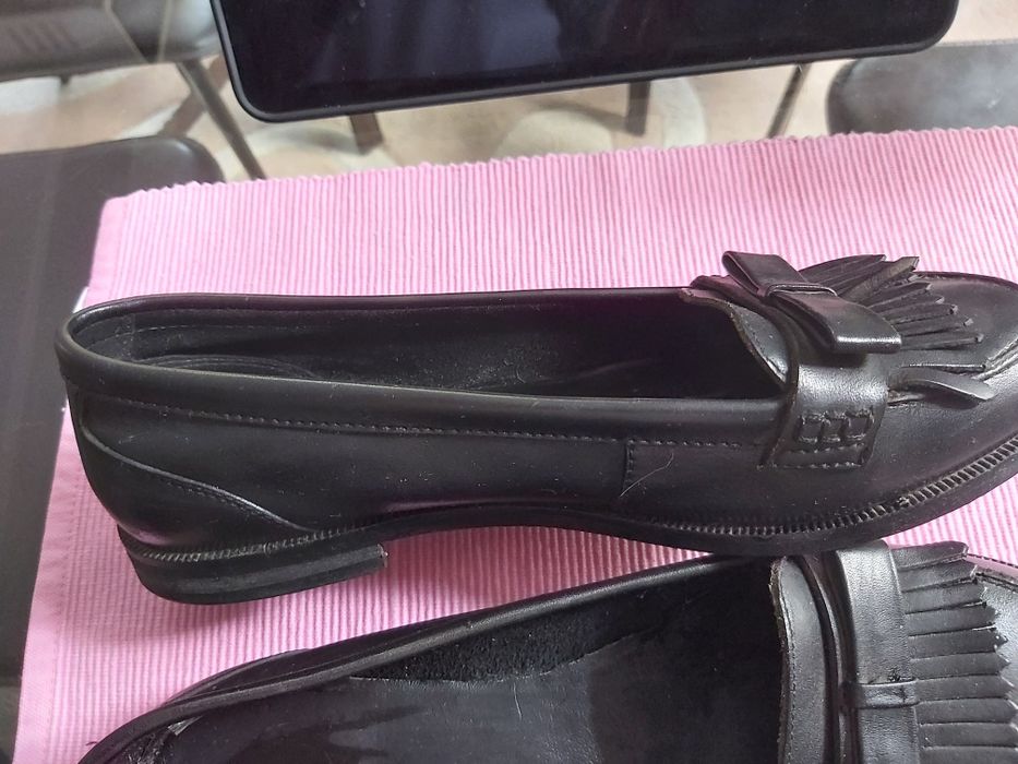 Мокасини естествена кожа 40 номер