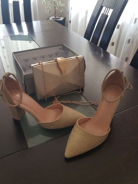 Официална дамска рокля + чанта и обувки