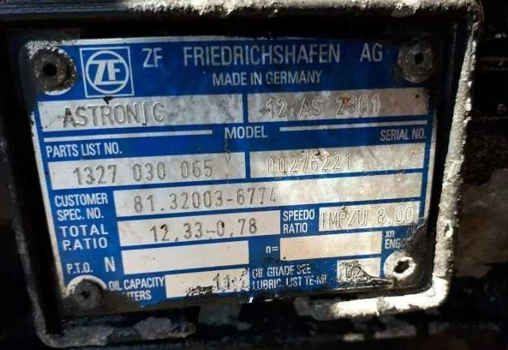 Cutie de viteze ZF 12AS2301 MAN TGA - Piese de schimb MAN