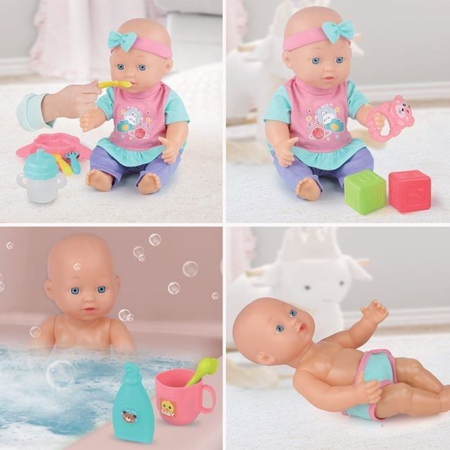 Кукла бебе с аксесоари за хранене и грижа
