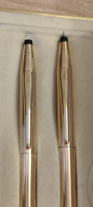 Set Lux Cross Classic Century - Aur 14K Gold Filled - Made in USA