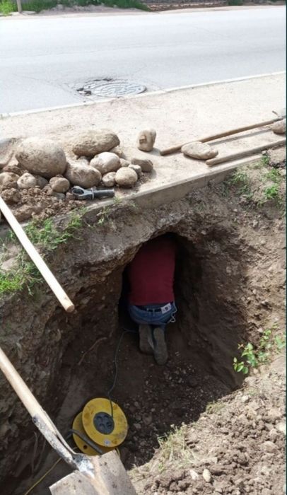 Септик туалет траншей