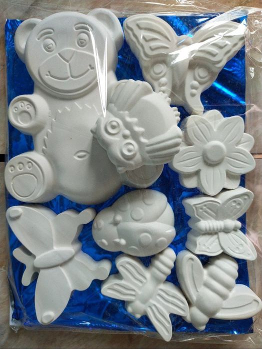 Фигурки раскраски для детского творчества из гипса