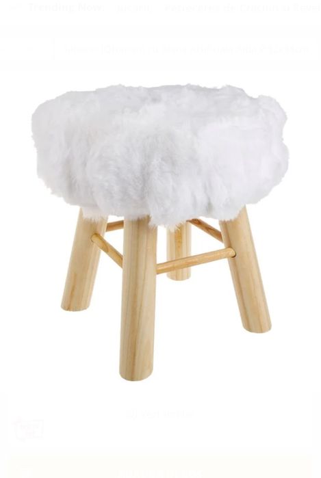 Taburete din blana artificiala