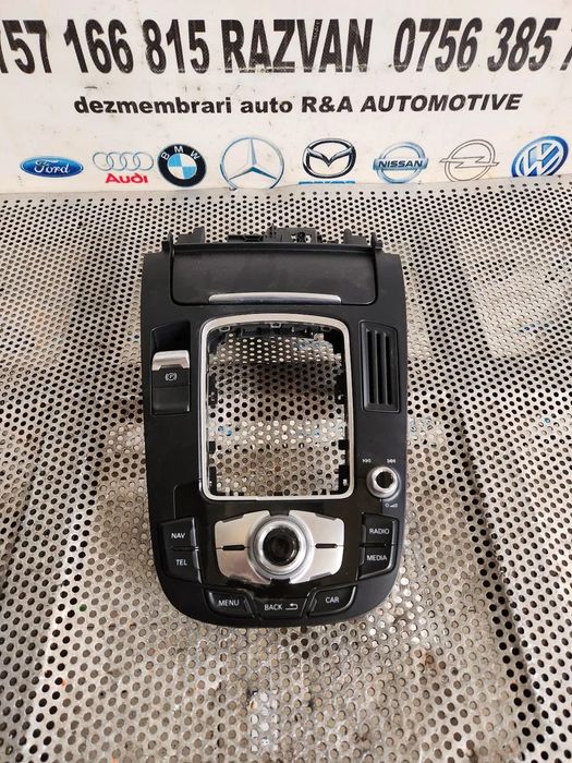 Consola Centrala Butoane MMI Audi A4 B8 A5 Dupa 2010 Cod 8TB - Dezmembrez Arad